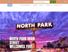 Tablet Screenshot of northparkmainstreet.com